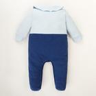 Комбинезон Крошка Я "Костюм", голубой/синий, рост 62-68 см - Фото 6