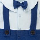 Комбинезон Крошка Я "Костюм", голубой/синий, рост 68-74 см - Фото 5