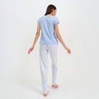 Пижама женская KAFTAN "Звёздочки" брюки, футболка, р. 44-46 - Фото 3