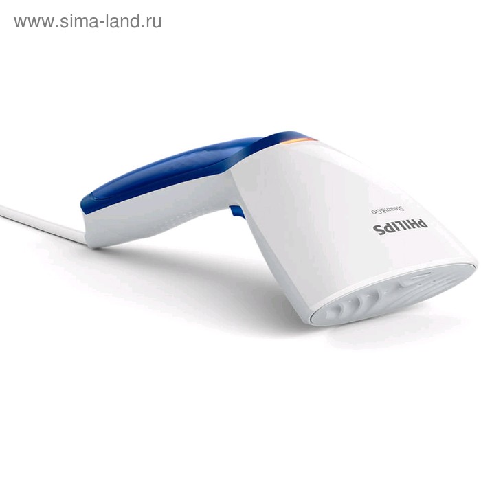Отпариватель Philips GC351/20, ручной, 1000 Вт, 20 г/мин, 70 мл, бело-синий - Фото 1