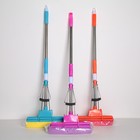 Швабра для мытья пола с двойным роликовым отжимом Доляна, насадка ПВА 27×6 см, телескопическая ручка 96-123 см, цвет МИКС - Фото 4