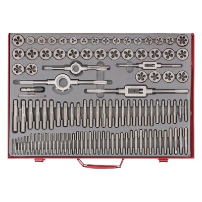 Набор метчиков и плашек Matrix 773110, 110 шт., М2-М18, металлический кейс