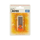 Флешка Mirex SWIVEL RUBBER, 4 ГБ, чт до 22 Мб/с, зап до 10 Мб/с, оранжевая - Фото 3