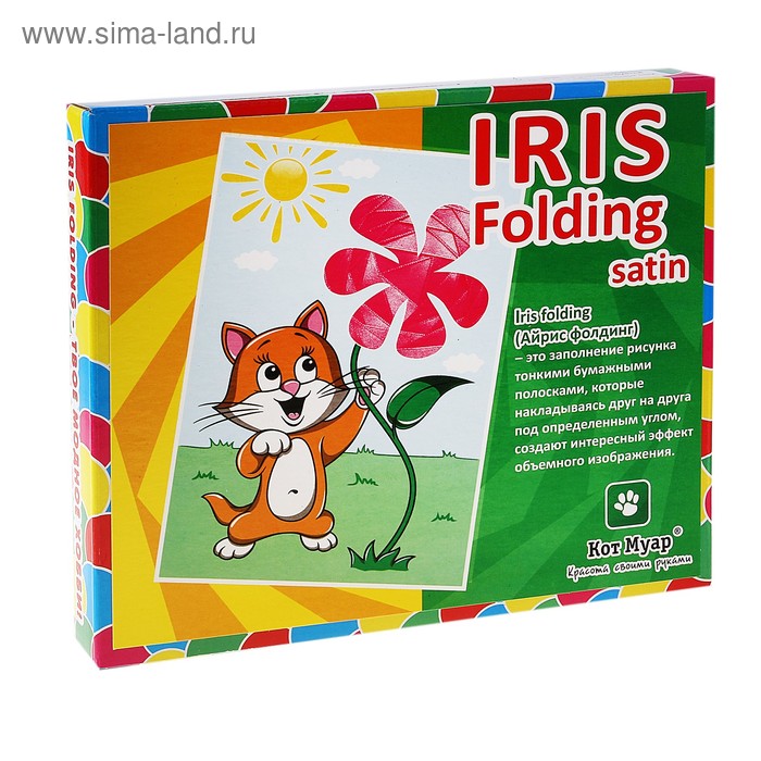 Картина в технике Iris Folding Satin "Милый котенок" - Фото 1