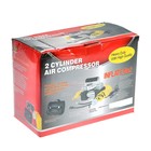 УЦЕНКА Компрессор двухпоршневой, автомобильный, сумка, 12 В, 70 л/мин, серебристый - Фото 12