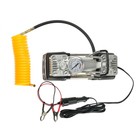 УЦЕНКА Компрессор двухпоршневой, автомобильный, сумка, 12 В, 70 л/мин, серебристый - Фото 3