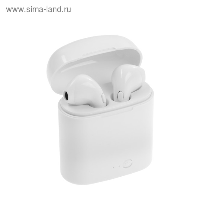 УЦЕНКА Наушники беспроводные I7S-TWS, Bluetooth 5.0, кейс 65/950 мАч, белые - Фото 1
