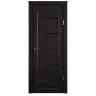 Комплект межкомнатной двери «B-1/04», со стеклом, 2000×800 мм, цвет венге рифлёный/лакобель чёрный - Фото 2