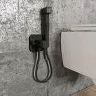 Встраиваемый смеситель IDDIS 004BLS0i08, с гигиеническим душем,матовый черный - Фото 2