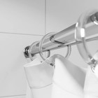 Набор колец  для шторы в ванную комнату IDDIS Transparent RID010P - Фото 3