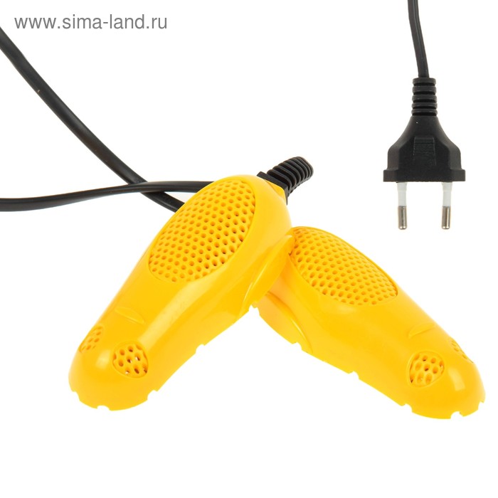 Сушилка для обуви Luazon LSO-07, 10 см, жёлтая - Фото 1