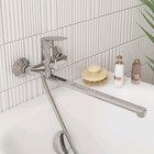 Смеситель для ванны Milardo Horizont HORSB02M10, однорычажный, длинный излив 350 мм, хром - Фото 2