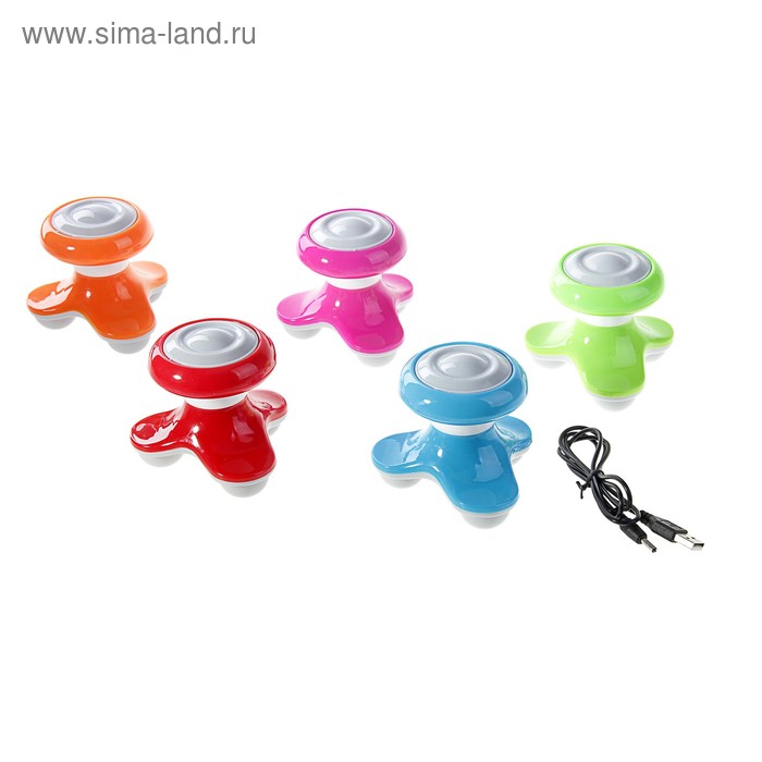 Массажёр KR-012 XF-69 для тела, работает от батареек и USB, микс, пластик - Фото 1