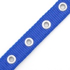 Ошейник "Комфорт" комбинированный (полиэстер, искусств. кожа), 45 х 2 см, ОШ 30-39 см, синий - Фото 7