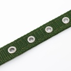 Ошейник «Комфорт» комбинированный, 45×2 см, ОШ 30-39 см, темно-зеленый - Фото 8