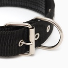 Ошейник «Комфорт» комбинированный, 60×4 см, ОШ 45-55 см, чёрный - Фото 4