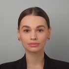 Серьги со стразами «Блум», красные в золоте - Фото 2