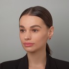 Серьги со стразами «Блум», красные в золоте - Фото 3