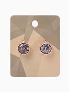 Серьги со стразами «Пусеты» гвоздик классика, d=0.5 см, белые в розово  (артикул 4982755)  большой выбор товаров оптом и в розницу по низким ценам с доставкой