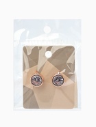 Серьги со стразами «Пусеты» гвоздик классика, d=0.5 см, белые в розово  (артикул 4982755)  большой выбор товаров оптом и в розницу по низким ценам с доставкой