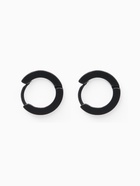 Серьги кольца чёрные QF «Нео», d=1.4 см - Фото 2