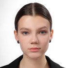Серьги кольца чёрные QF «Нео», d=1.4 см - Фото 8