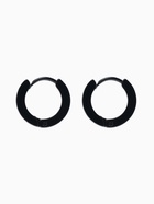 Серьги кольца чёрные QF «Нео», d=1.4 см - Фото 3