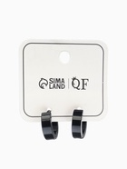 Серьги кольца чёрные QF «Нео», d=1.4 см - Фото 11