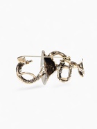 Брошь «Змея в геральдике», медицина, цвет чернёное золото - Фото 4