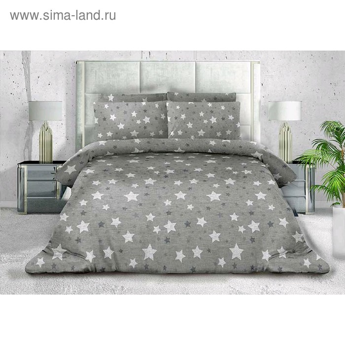 Постельное бельё 1.5 сп, размер 150x215 см, 150x215 см, 70x70 см - 2 шт - Фото 1