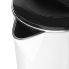 Чайник электрический WILLMARK WEK-2012PS, пластик, колба металл, 2 л, 2000 Вт, бело-чёрный - Фото 2