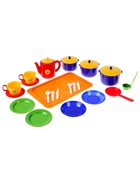 Посуда для кукол «Хозяюшка», большой набор, 21 элемент - Фото 1