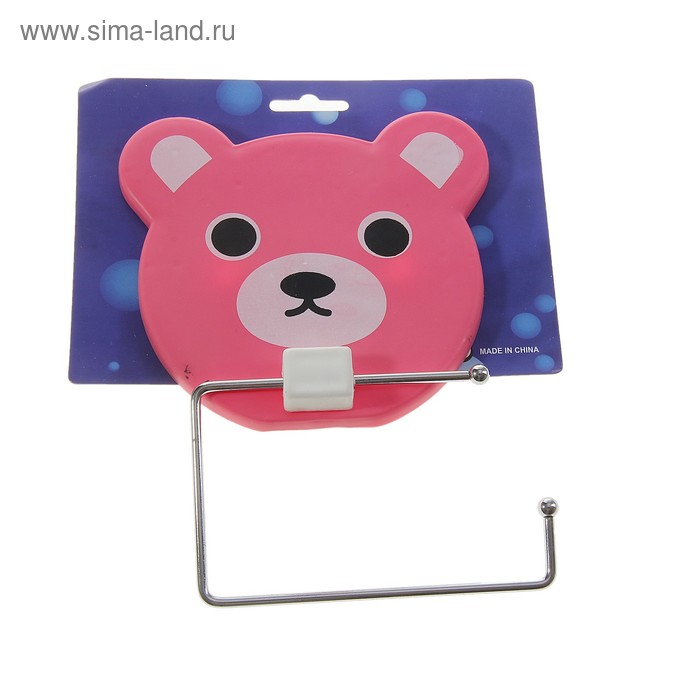 Держатель для туалетной бумаги «Мишка», на присосках - Фото 1