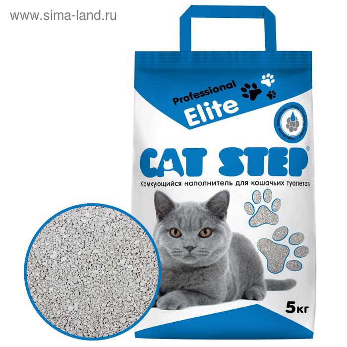 Наполнитель минеральный комкующийся CAT STEP Professional Elite, 5 кг - Фото 1