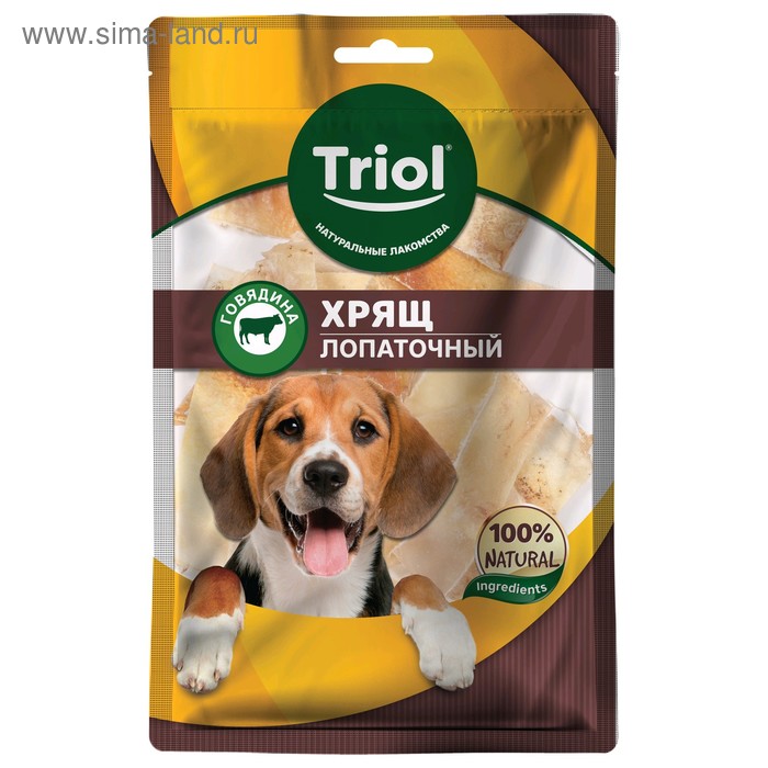 Хрящ лопаточный говяжий для собак Triol, 50 г - Фото 1