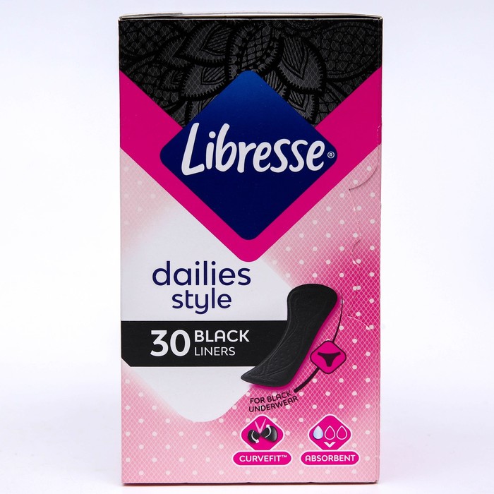 Ежедневные прокладки Libresse Black Liners, 30 шт. - Фото 1