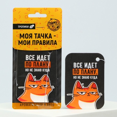 Ароматизатор в машину «Всё идёт по плану», тропики