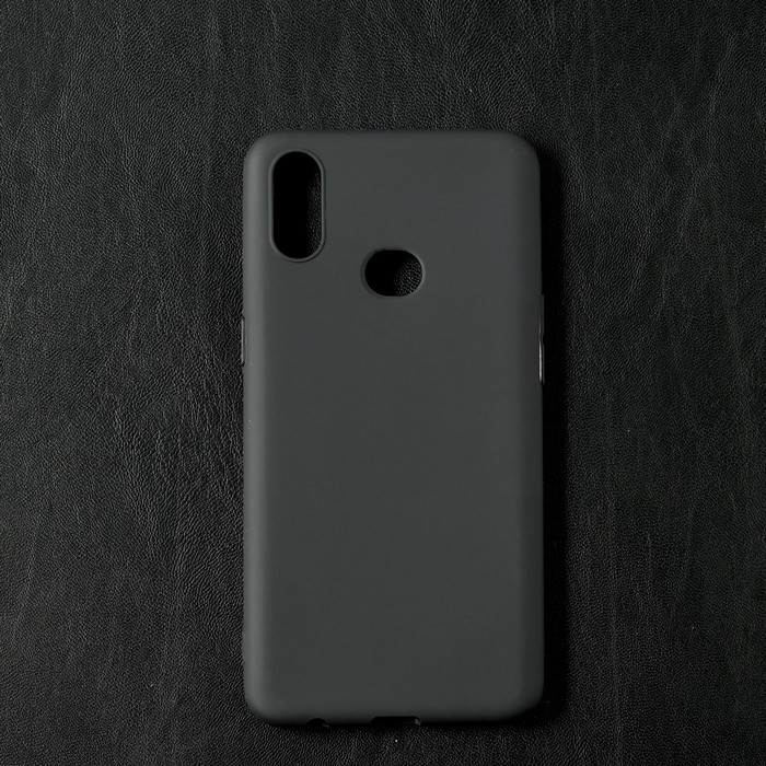 Чехол Qumann, для Samsung (A107) Galaxy A10s, силиконовый, матовый, черный
