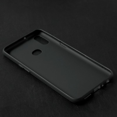 Чехол Qumann для Samsung (A107) Galaxy A10s, силиконовый, матовый, чёрный