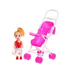 Кукла-модель «Даша» с коляской и куклой малышкой, МИКС - фото 9848217
