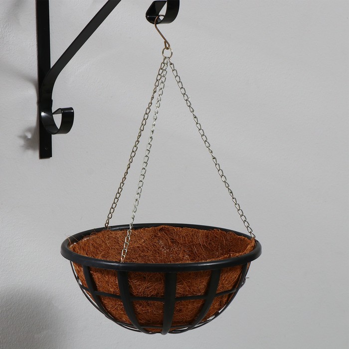 Кашпо подвесное, d = 25 см, с кокосовым вкладышем, «Сетка» - Фото 1