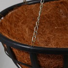 Кашпо подвесное, d = 25 см, с кокосовым вкладышем, «Сетка» - Фото 2