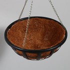 Кашпо подвесное, d = 25 см, с кокосовым вкладышем, «Сетка» - Фото 3