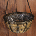 Кашпо подвесное, d = 30 см, плетёное, «Конус» - Фото 4