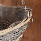 Кашпо подвесное, d = 35 см, плетёное, «Полусфера» - Фото 5