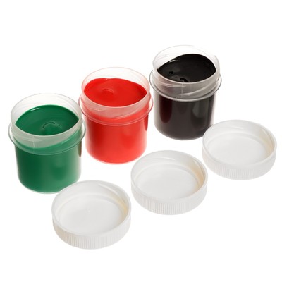 Краски пальчиковые набор 6 цветов × 20 мл Calligrata, для детей от 1 года