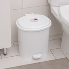 Ведро с педалью, 12 л, белое - Фото 2