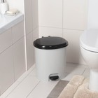 Ведро с педалью, 12 л, светло-серое - Фото 4