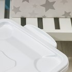 Контейнер для хранения «Венеция», 35 л, 50.5×31×30 см, с крышкой, на колёсиках, белый - Фото 4