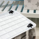 Контейнер для хранения с крышкой «Венеция», 35 л, 50,5×31×30 см, на колёсиках, цвет белый - Фото 7